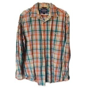 Rough Stock by Panhandle Slim, Button Down Shirt, Size Large, Colorful Plaid